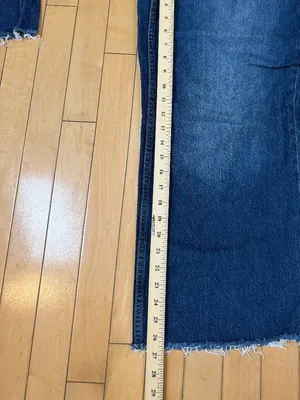 Mango MNG Wide Leg Classic Blue Denim Jeans Size 10 thumbnail 7
