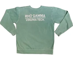 Comfort Colors Rho Gamma Virginia Tech Inspired Sweater Size‎ M thumbnail 1