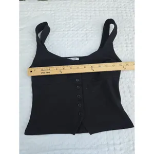 Reformation Womens Black Button Front Corset Cami Tank Top Sleeveless XS thumbnail 7