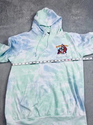 Kelloggs Breakfast Club Hoodie Unisex Small Blue Green Frosted Flakes Tie Dye thumbnail 6