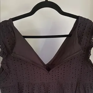 Eyelet Lace Black Romper Size XL thumbnail 9