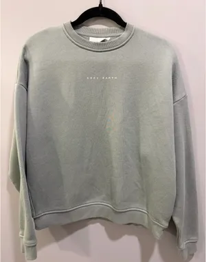 Cozy Earth Cityscape Crewneck Sweatshirt Light Green thumbnail 3
