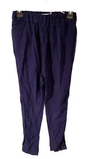 Marni Made in Italy Blue Pull on Size 40 Side Stripe Elastic Waist Pants thumbnail 1