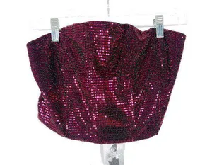 NWT Sincerely Jules Sequin Corset Crop Top Removable Straps Size Large L NEW thumbnail 1