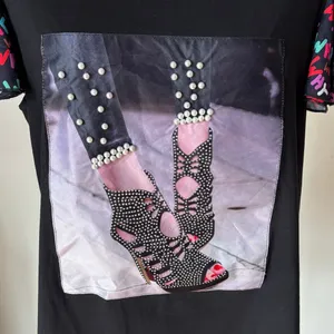 Why Dress Stilettos Ruffle Sleeve Top XL thumbnail 2