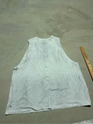 Lululemon White grey Sleeveless Muscle Tank Top thumbnail 7