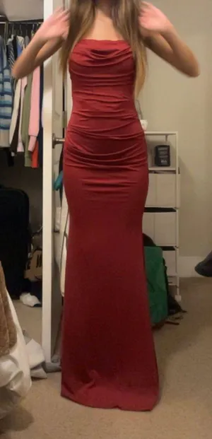 Maroon Prom Dress Red thumbnail 6