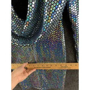 Goodtime USA Womens Holographic Sequin Dress M Backless Mini Party Club Glitter thumbnail 7