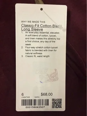 Lululemon Classic-Fit Cotton-Blend Long Sleeve thumbnail 6