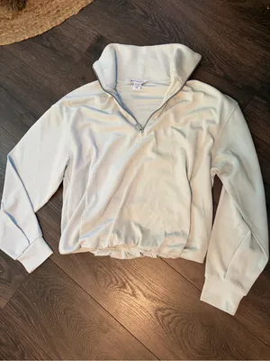 Athleta Quarter-Zip Cropped Pullover Xxs thumbnail 1