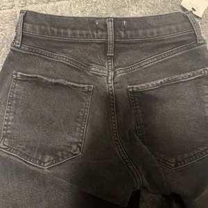 AGOLDE Riley High Rise Straight Crop Jeans Panoramic Washed Black Women's Sz 25 thumbnail 8