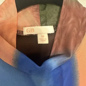 GB by Gianni Bini Multicolor Sleeveless Mesh Dress thumbnail 6