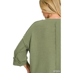 Zenana Double Knit 3/4 Sleeve Top - Large‎ thumbnail 3