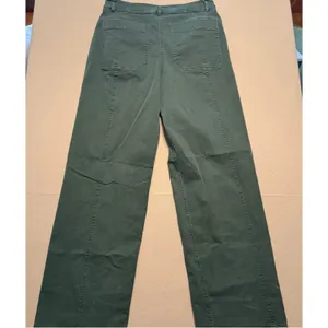 Maeve Anthropologie Wide Leg Pants Green Seam Detail Women 28T thumbnail 14