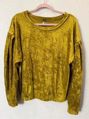 Free People We The Free XS Velvet Balloon Sleeve Top Y2K Whimsigoth Fairy Grunge thumbnail 2