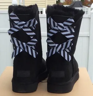 UGG Bailey Bow II Diagonal Stripe Boots thumbnail 1
