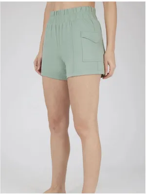 Yogalicious Size XL, Lily Pad Lux Utility 4" Cargo Short. New With Tags thumbnail 3