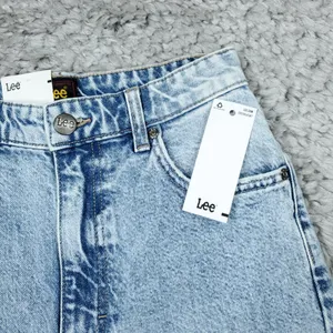 Lee High Rise Flare Jeans Blue Light Glam DX Ripped Distressed Western Size 25 thumbnail 4