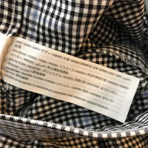 Hollister Womens Ultra High Rise Skinny Pants Plaid Black White Blue L thumbnail 4