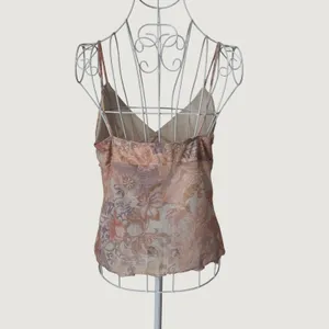 3004 | NWT See You Monday Floral Fairycore Paisley Ruffle Cami Peach Women XL thumbnail 4