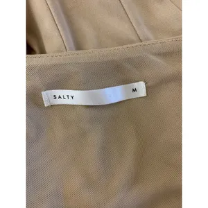 Salty‎ Beige Ruched Cowl Neck Crop Top Y2K Going Out Medium thumbnail 4
