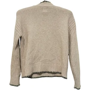 Joie Womens Mock Neck Sweater XS Beige Minimal Cozy Indie Granola Quiet Luxury thumbnail 4