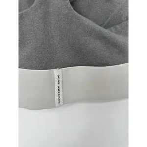 Good‎ American Sports Bra Women Size 2 Medium Gray Racerback V-Neck Activewear thumbnail 4