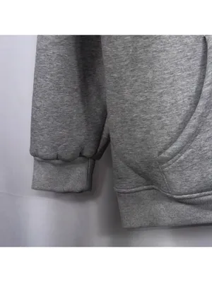 Women’s Gray Sherpa Lined Pullover Hoodie Size M Drawstring Kangaroo Pocket thumbnail 4