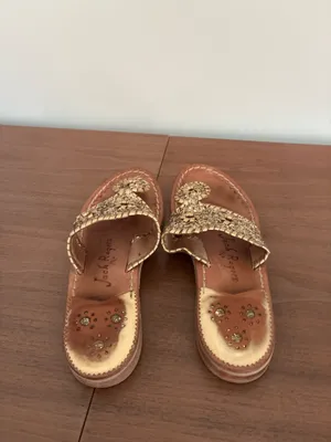 Gold Glitter Jack Rogers Sandals thumbnail 2