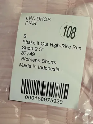 Lululemon NWT Shake It Out High Rise Run 2.5 Athletic Shorts light pink Size S thumbnail 9