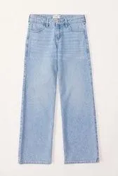 Abercrombie Low Rise Light Wash Baggy jeans thumbnail 1