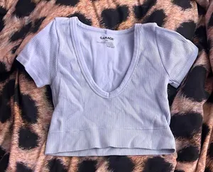 Garage Women's Blue Crop-top thumbnail 1