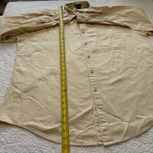 Club Room Light Yellow Button Down Casual Shirt Long Sleeves Streetwear Academia thumbnail 4