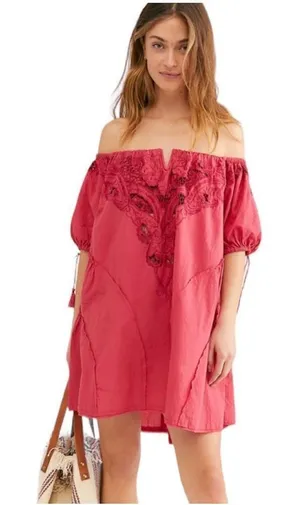 ✨Free People 'Sunbeat' Off-the-Shoulder Mini Dress✨ thumbnail 1