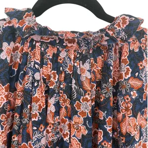 Anthropologie Sundry‎ Boho Floral Print Long Sleeve Tiered Mini Dress Size Small thumbnail 7