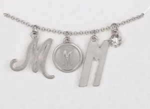 Nordstrom’s Melrose And Market Initial Charm Pendant Necklace, Silver, “M”, NEW thumbnail 1