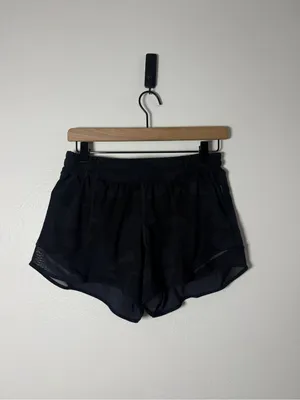 Lululemon Hotty Hot Short II *Long 4" Heritage 365 Camo Deep Coal Multi / Black thumbnail 2