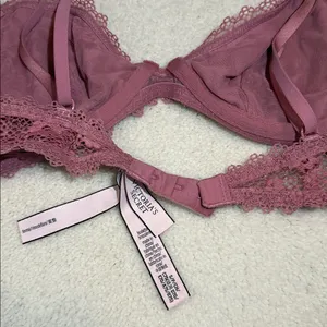 Victoria's Secret Lace Underwire Bralette - Dusty Rose thumbnail 6