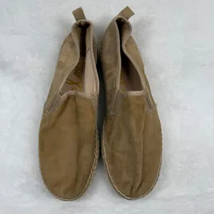 Sam Edelman Khloe Tan Suede Espadrille‎ Platform Slip On Flats 10M thumbnail 2