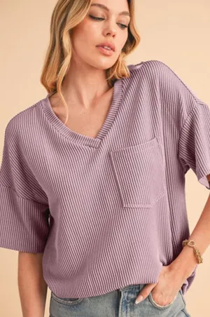 Altar'd State Ribbed Tee thumbnail 1