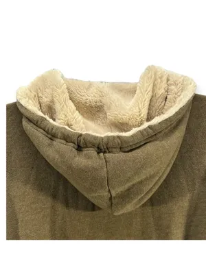 Aerie Sherpa Lined Hoodie Jacket Size M thumbnail 5