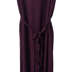 NEW Gap Purple Wide Leg Crop Jumpsuit Summer Coastal Travel Comfort Chic L thumbnail 4