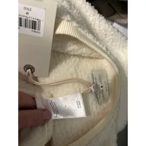 Lucky Brand Cream Fleece Sherpa Top NWT SZ Med Long Sleeves Minimalist Lagenlook thumbnail 8