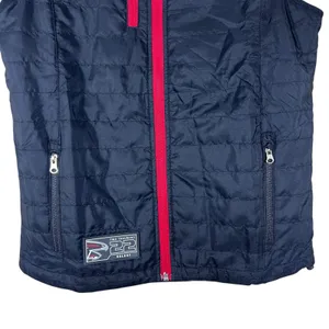 NFL Atlanta Falcons 2022 Select Quilted Full Zip Puffer Vest Black Red Size SM thumbnail 3