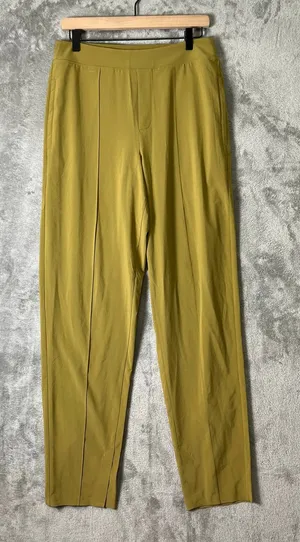 Athleta Women’s Vienna Slim Pants Tapestry Gold Sz 8 Tall‎ Career Office thumbnail 1
