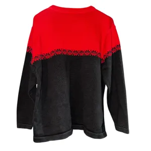 Eddie Bauer Nordic Snowflake Sweater Womens Size XL Color Block‎ Warm Knit Cozy thumbnail 4