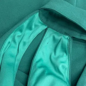 Lulus Belestina Teal Green Cutout Mock Neck Maxi Dress size Small thumbnail 6