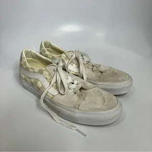 Vans‎ Sk8 floral check marshmallow low top sneakers unisex sizing women’s size 7 thumbnail 4