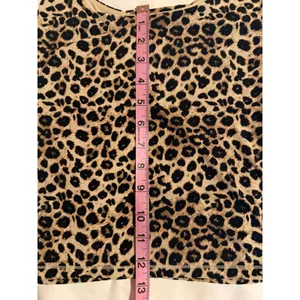 SUUKSESS Womens Leopard Print Tank Top Brown Black Animal Scoop Neck XS‎ thumbnail 4