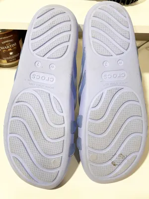 Crocs Splash Strappy Sandal Purple Glossy Jelly Shoe Size 7 thumbnail 4